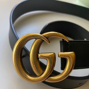 Gucci Belt Calfskin Double G 30mm - 75 30 Black